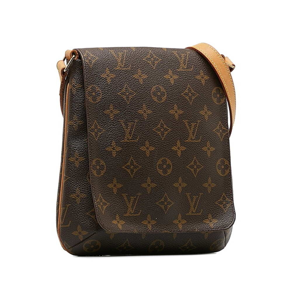 LOUIS VUITTON Authentic Brown Monogram Leather Shoulder Bag - Picture 2 of 11